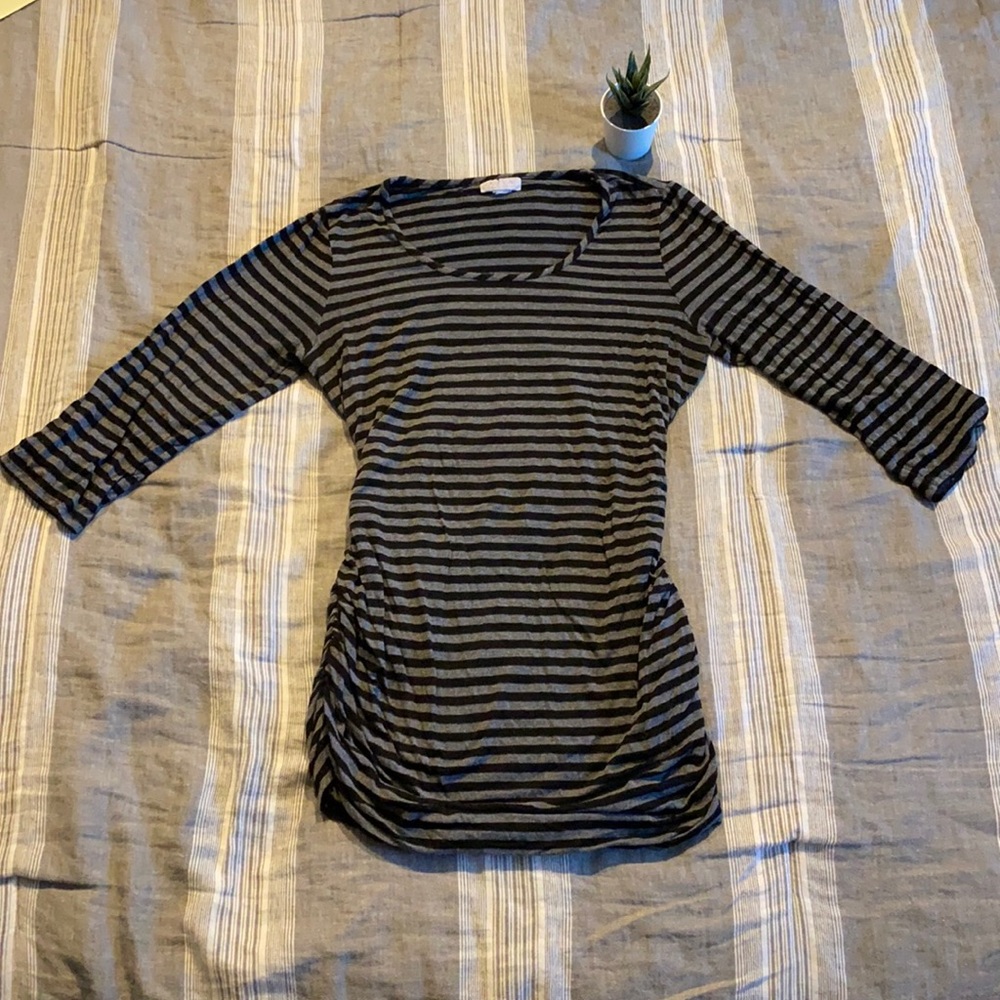 A Pea in the Pod Striped Maternity Shirt